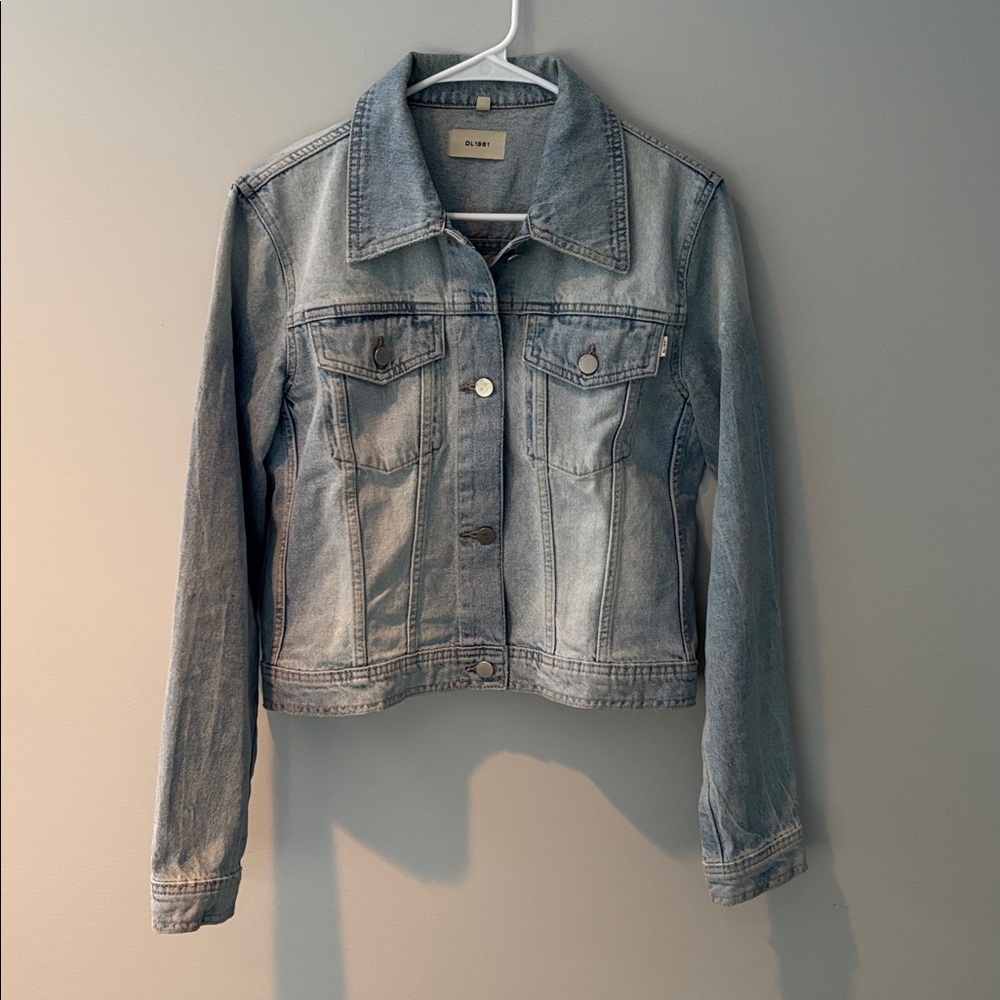 DL1961 Washed Light Blue Denim Jacket